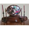Image 1 : Antique Mirror, candle holders B