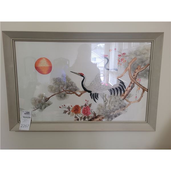 Silk framed Art B