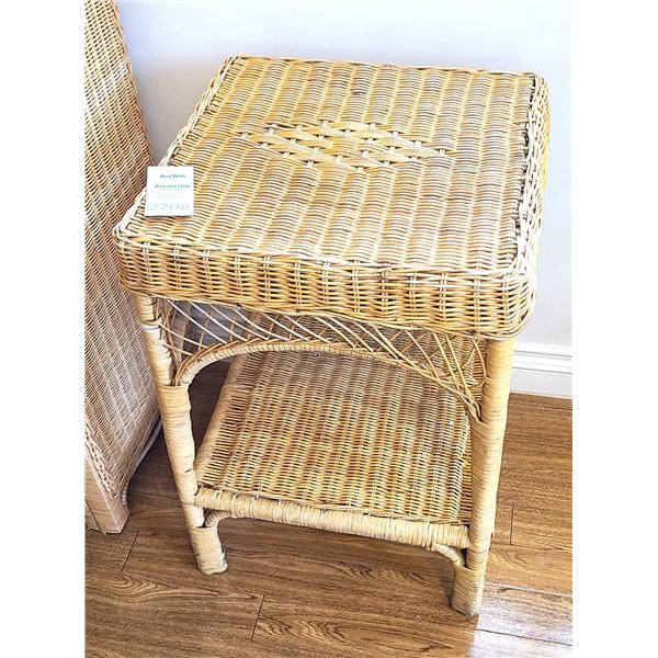 Wicker Side Table C