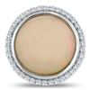 Image 2 : 8.79 ctw Opal and 0.69 ctw Diamond Platinum Ring (GIA CERTIFIED)