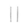 Image 2 : 2.60 ctw Diamond Hoop Earrings - 14KT White Gold