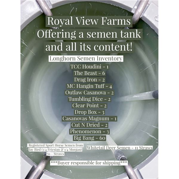 Semen Tank & Contents