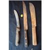 Image 1 : 3 Old Butcher knives