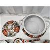Image 6 : Vintage Chinese Imari soup/rice bowl set - 4 bowls, saucers & spoons - c/w ladle and lid - no chips/