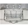 Image 3 : 3 Ducks Unlimited, clear glass decanters, w/ tray