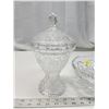 Image 2 : Crystal glass candy dish & bowl