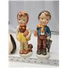 Image 2 : Porcelain figures - 2 cats & 2 Hilda Thom figurines