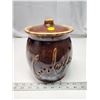 Image 1 : Brown porcelain cookie jar
