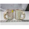 Image 1 : 2 Elephant stone carved mugs