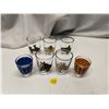 Image 1 : 7 Shot glasses - Horses - 1 cracked