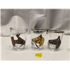 Image 3 : 7 Shot glasses - Horses - 1 cracked