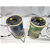 Image 2 : 2 Vintage spinning lamps - 1 has no spinner - both light up