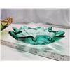 Image 4 : 2 Blown glass decorative bowls - Green & Orange/Green