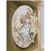 Image 2 : Vintage framed porcelain figures 3D picture - 17"x21"H