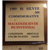 Image 3 : 1989 Silver Dollar. Commemorates the 200th Anniversary of Alexander Mackenzie’s voyage down