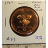 Image 1 : 1967 Moose Jaw Coin Club medal. Issued to celebrate Canadian Centennial as well as the MJ Coin Club[
