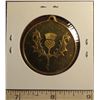 Image 2 : Chatelherault Country Park medal thistle reverse. BU.