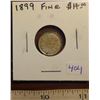 Image 1 : 1899 Canadian Victorian Silver 5 Cents. F-12.
