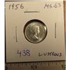 Image 1 : 1956 Canadian Silver 10 Cents. MS-63. Lustrous.