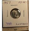 Image 1 : 1957 Canadian Silver 10 Cents. MS-63. Lustrous.