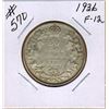 Image 1 : 1936 CANADIAN SILVER 50 CENT COIN