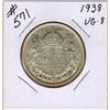 Image 1 : 1938 CANADIAN SILVER 50 CENT COIN