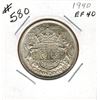 Image 1 : 1940 CANADIAN SILVER 50 CENT COIN