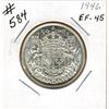 Image 1 : 1946 CANADIAN SILVER 50 CENT COIN