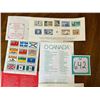Image 5 : Canadian Stamps variety including sheet of O Canada and Provincial Flags