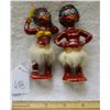 Image 1 : Rare pair of 4.5" Black Americana ceramic figures