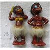 Image 3 : Rare pair of 4.5" Black Americana ceramic figures