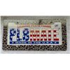 Image 2 : License plate frames - zebra, cheetah print - new old stock