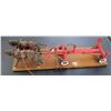 Image 2 : Folk Art horses with wagon handmade 22 1/2"