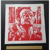 Image 1 : Silk Screened "Zombie Red" limited edition print signed and numbered