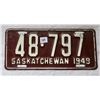 Image 1 : 1949 Saskatchewan License plate