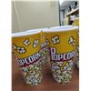 Image 2 : Lot of 5 plastic popcorn buckets - 1-large , 4- medium