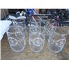 Image 3 : set of 6 "R" glasses and vintage "Italy" dish