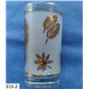 Image 2 : Set of 6 MCM Retro drinking glasses 22k gold trim