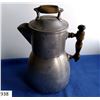 Image 1 : Antique Wear Ever Aluminium coffee pot with wooden handles.  Great vintage look.
