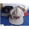 Set of 3 1980s Snapback hats, advertising oil and gas companies Texaco, Husky, and Shell oil compani