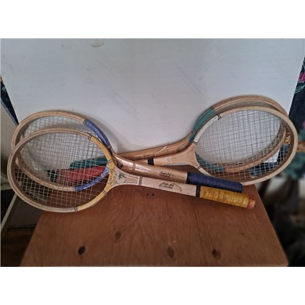 Four Vintage Laminated Construction Badminton Rackets (Lot 1021 ...