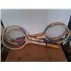 Image 1 : Four Vintage Laminated Construction Badminton Rackets (Lot 1021)