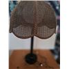 Image 1 : Vintage brown wicker petal lamp (Lot 1028)