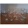 Image 1 : Eight Assorted Vintage Wineglasses (Lot 1029)