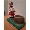 Image 1 : Little Red Riding Hood, Plaster of Paris, indoor ornament, coin container, few minor paint chips (ea