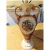 Image 3 : Fragonard M. langbrock gold porcelain urn table lamp with shade 25" tall