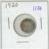 Image 1 : 1920 Canadian silver 5 cent coin