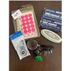 Image 1 : Office Supplies - staples, magnifying glass, cleaner, clips