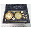 Image 1 : Antique brass scales, in case