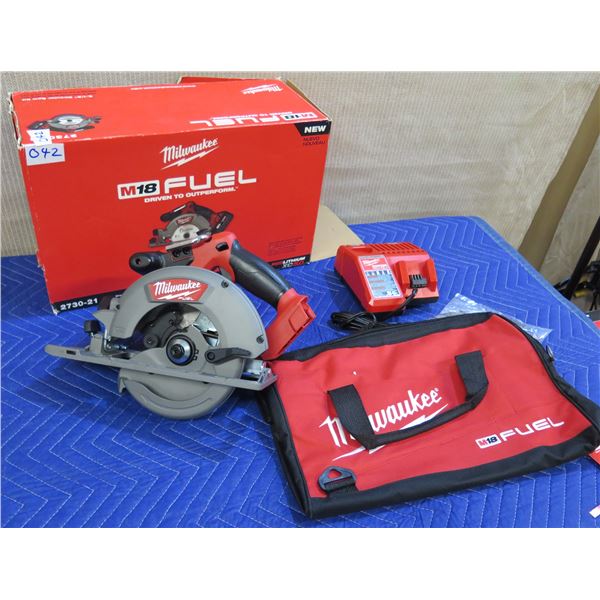 Milwaukee 2730-21 Circular Saw Kit w/ Charger & Carry Case (no battery)